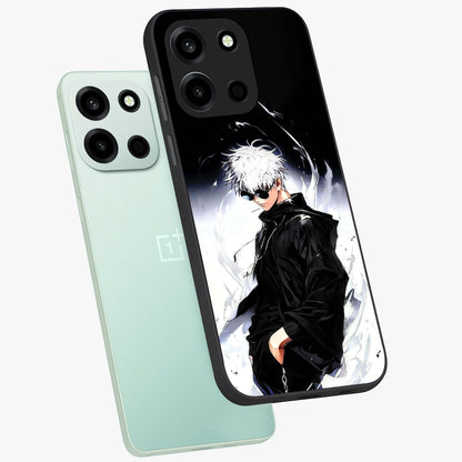 Limitless Shadow King Glass Case displayed in angled mockup highlighting dramatic dark hero design with intense aesthetic.