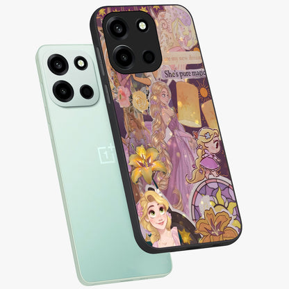 Magical Tangled Dream Glass Case displayed in angled mockup highlighting whimsical fantasy design with magical aesthetic.