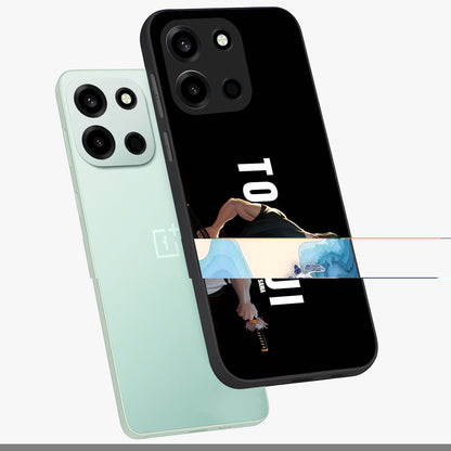 Midnight Blade Resolve Glass Case displayed in angled mockup highlighting powerful blade illustration with dramatic dark aesthetic.