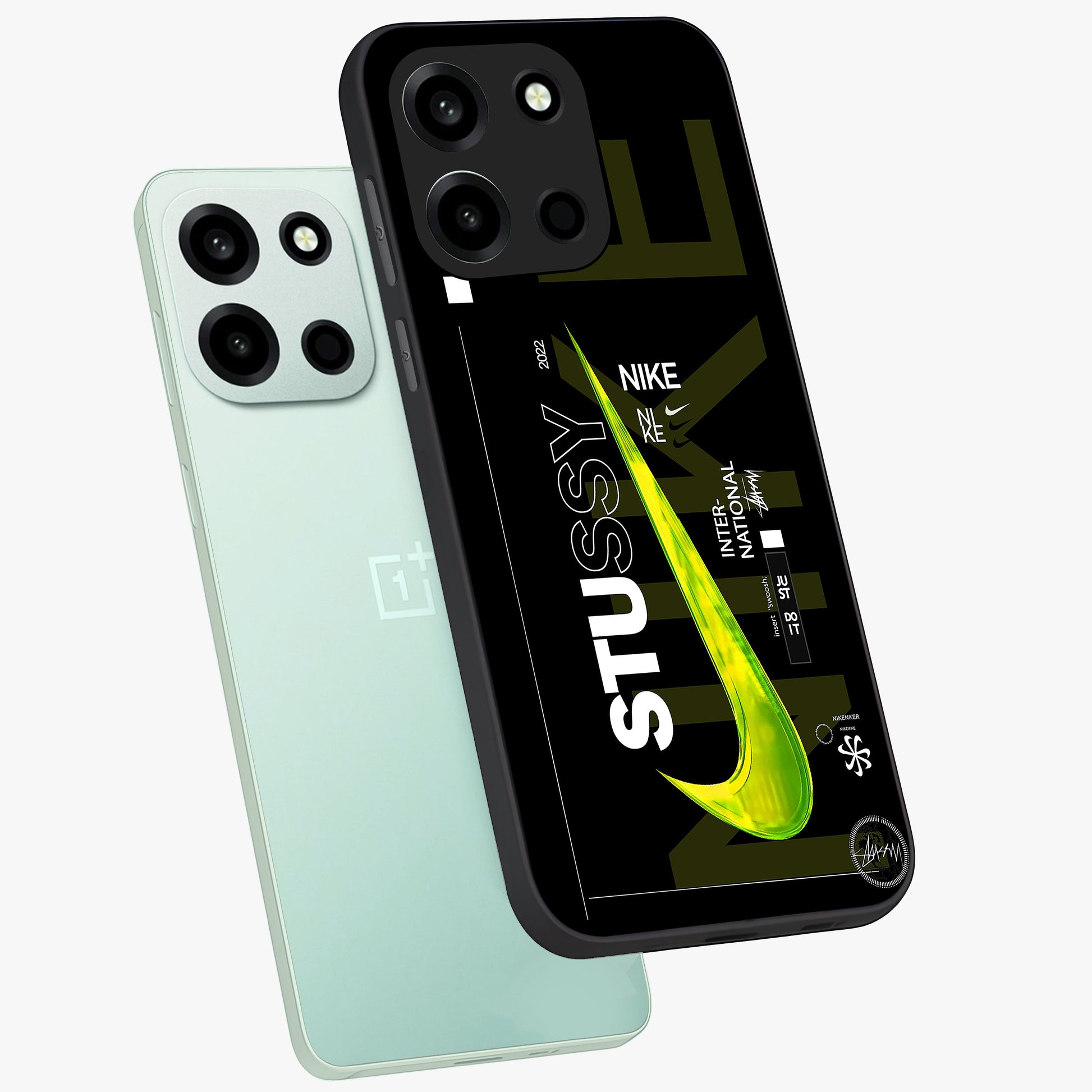 Neon Street Edition Glass Case displayed in angled mockup highlighting vibrant urban design with bold street aesthetic.