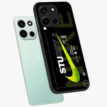 Neon Street Edition Glass Case displayed in angled mockup highlighting vibrant urban design with bold street aesthetic.