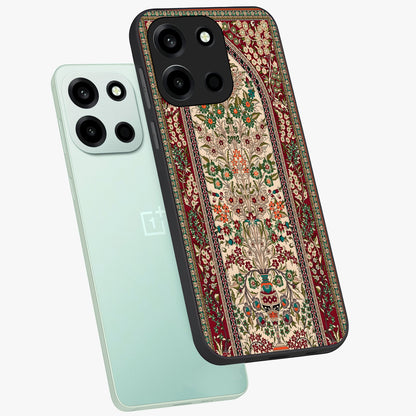 Persian Inspired Glass Case displayed in angled mockup highlighting intricate traditional design with elegant cultural aesthetic.