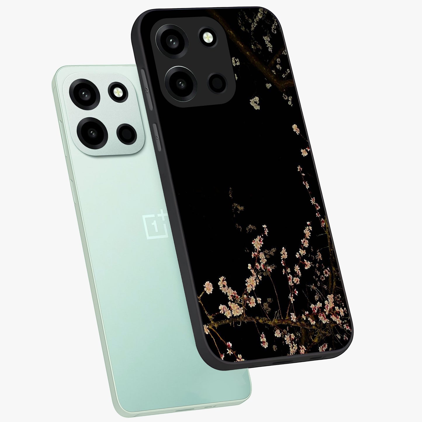 Petal Moon Light With Custom Name Glass Case displayed in angled mockup highlighting delicate petal design with custom name feature.