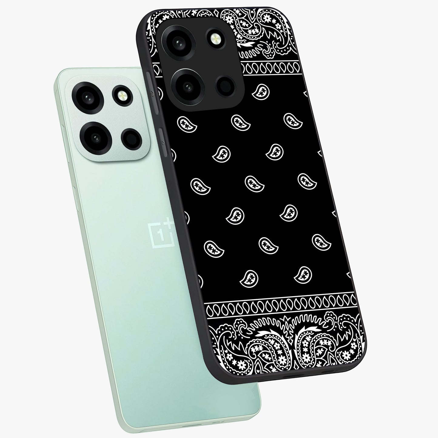 Retro Rebel Threads Glass Case displayed in angled mockup highlighting retro inspired graphic design with rebellious aesthetic.