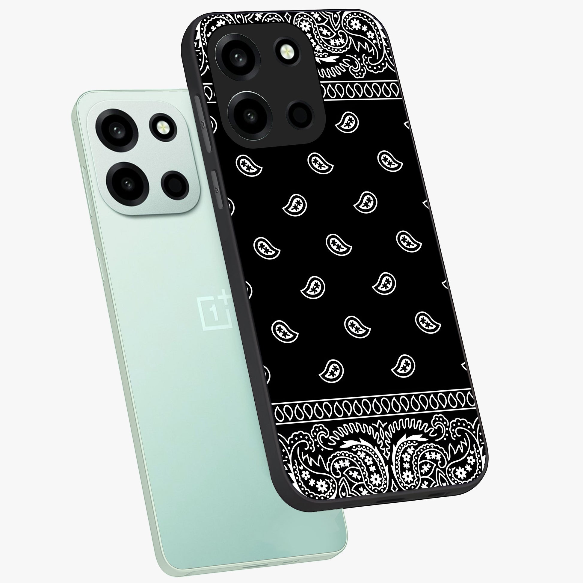 Retro Rebel Threads Glass Case displayed in angled mockup highlighting retro inspired graphic design with rebellious aesthetic.