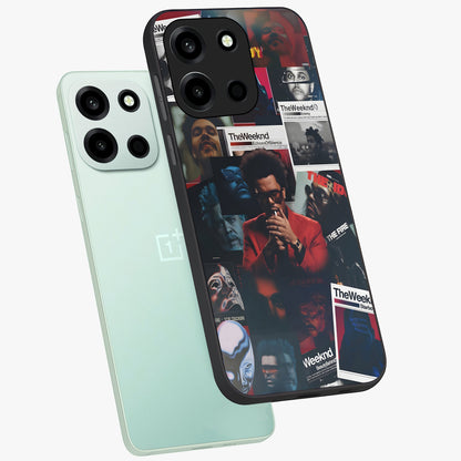 The Weeknd Glass Case displayed in angled mockup highlighting stylish pop culture inspired design with modern aesthetic.