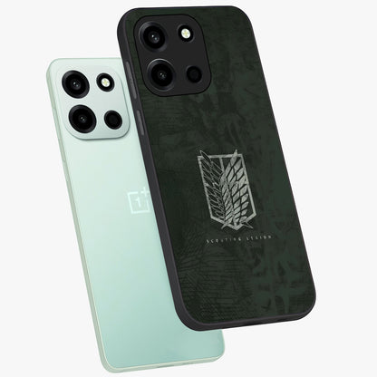 Wings Of Freedom Glass Case displayed in angled mockup highlighting graceful wing design with inspirational aesthetic.