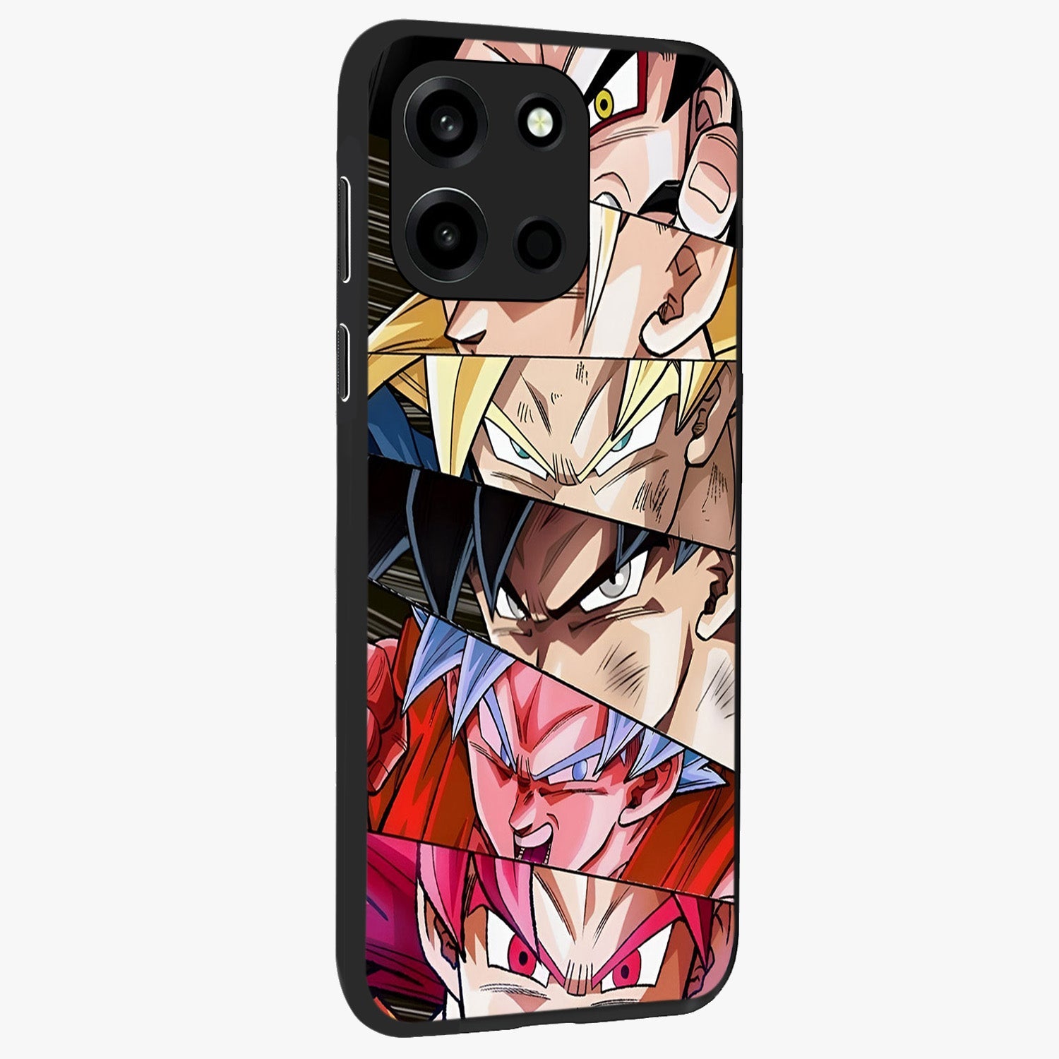 Anime Character Glass Case upright view showcasing expressive anime artwork with bold graphic style.