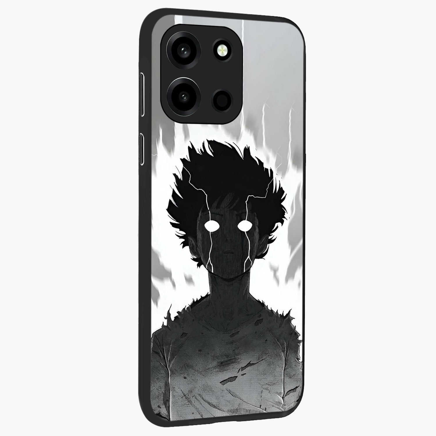 Awakened Inner Rage Glass Case upright view showcasing dramatic artwork with strong expressive aesthetic.