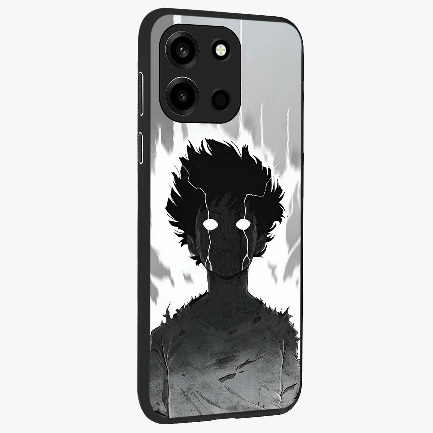 Awakened Inner Rage Glass Case upright view showcasing dramatic artwork with strong expressive aesthetic.