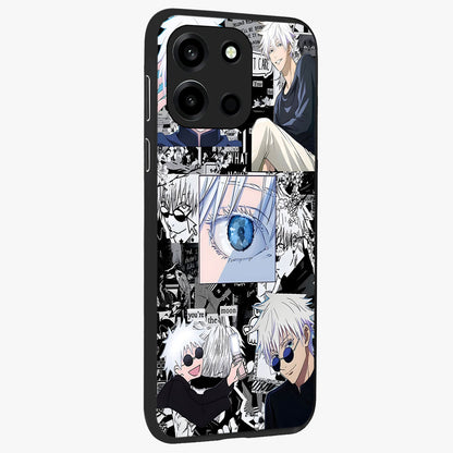 Infinity Sorcerer Chaos Glass Case upright view showcasing dramatic sorcerer artwork with chaotic mystical theme.