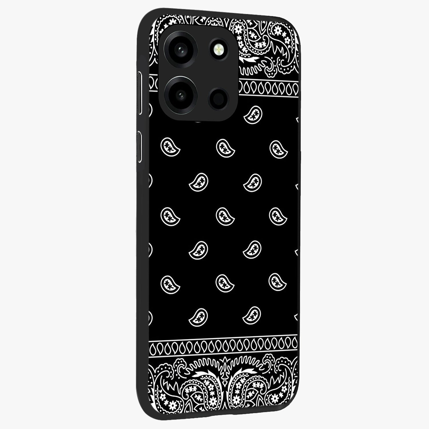 Retro Rebel Threads Glass Case upright view showcasing stylish vintage artwork with bold retro theme.