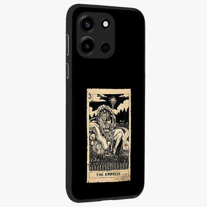 The Empress Glass Case upright view showcasing powerful empress themed artwork with luxurious artistic theme.