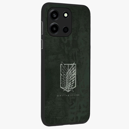 Wings Of Freedom Glass Case upright view showcasing powerful wings artwork with freedom themed design.