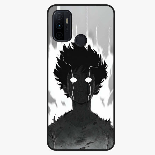 Awakened Inner Rage Glass Case showing flat back view with intense artistic artwork and glossy glass finish.
