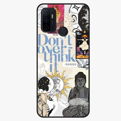 Ethereal Thoughts Glass Case showing flat back view with dreamy artistic artwork and glossy glass finish.