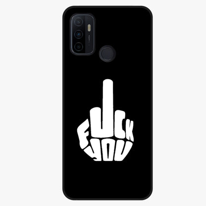 Rebel Mode On Glass Case showing flat back view with bold rebellious typography artwork and glossy glass finish.