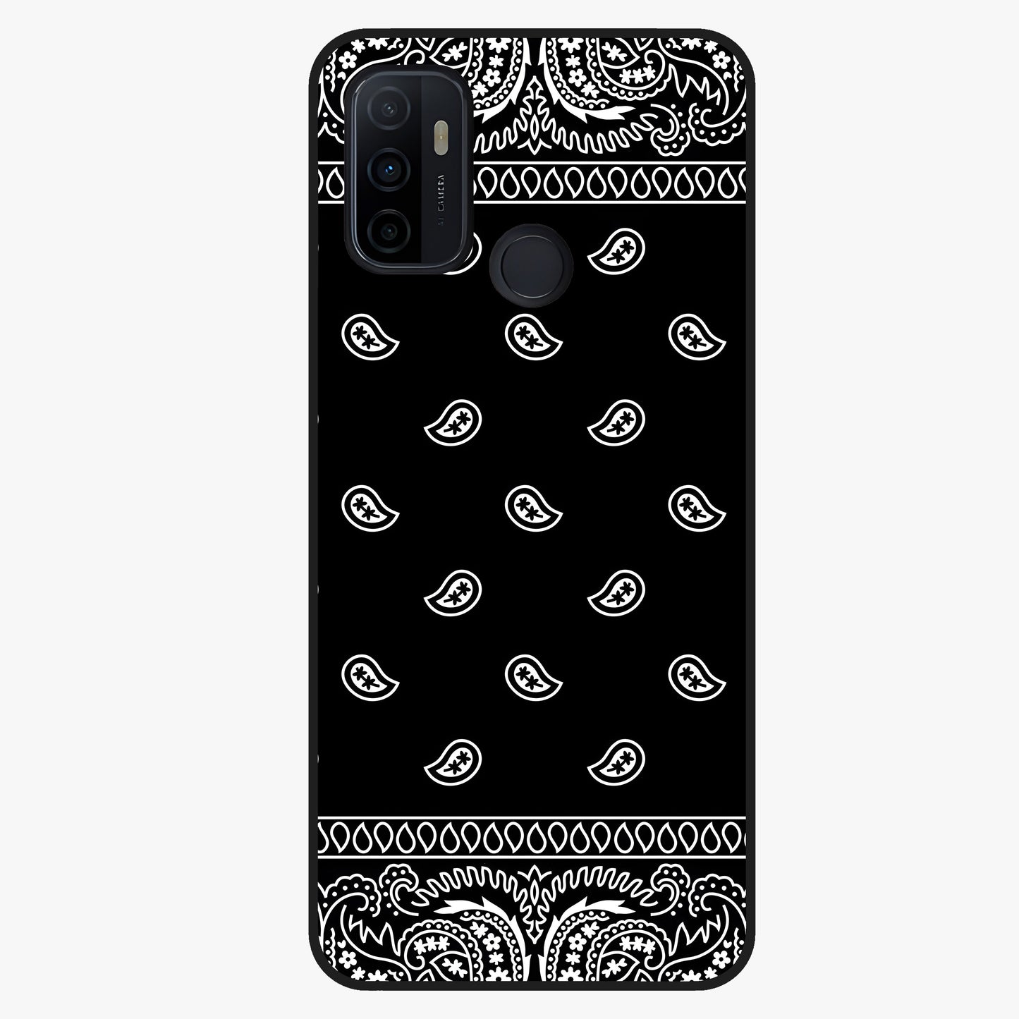 Retro Rebel Threads Glass Case showing flat back view with vintage street style artwork and glossy glass finish.
