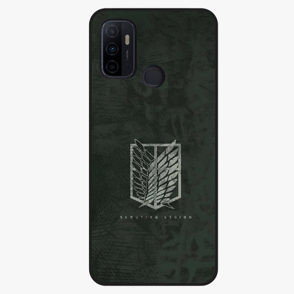 Wings Of Freedom Glass Case showing flat back view with symbolic wings artwork and glossy glass finish.