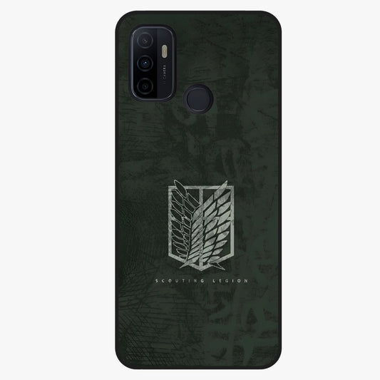 Wings Of Freedom Glass Case showing flat back view with symbolic wings artwork and glossy glass finish.