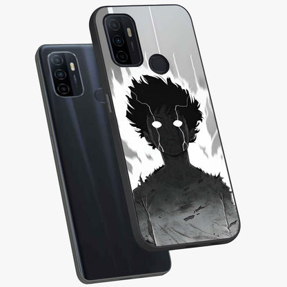 Awakened Inner Rage Glass Case displayed in angled mockup highlighting powerful graphic design and bold artistic theme.