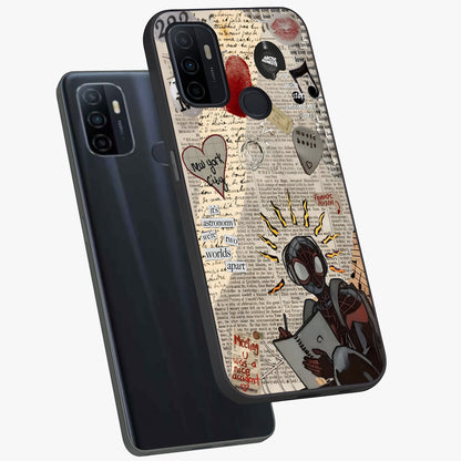 City Dream Sketch Glass Case displayed in angled mockup highlighting minimal city illustration with aesthetic sketch style.