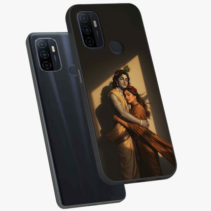 Divine Eternal Love Glass Case displayed in angled mockup highlighting elegant divine inspired design with peaceful aesthetic.