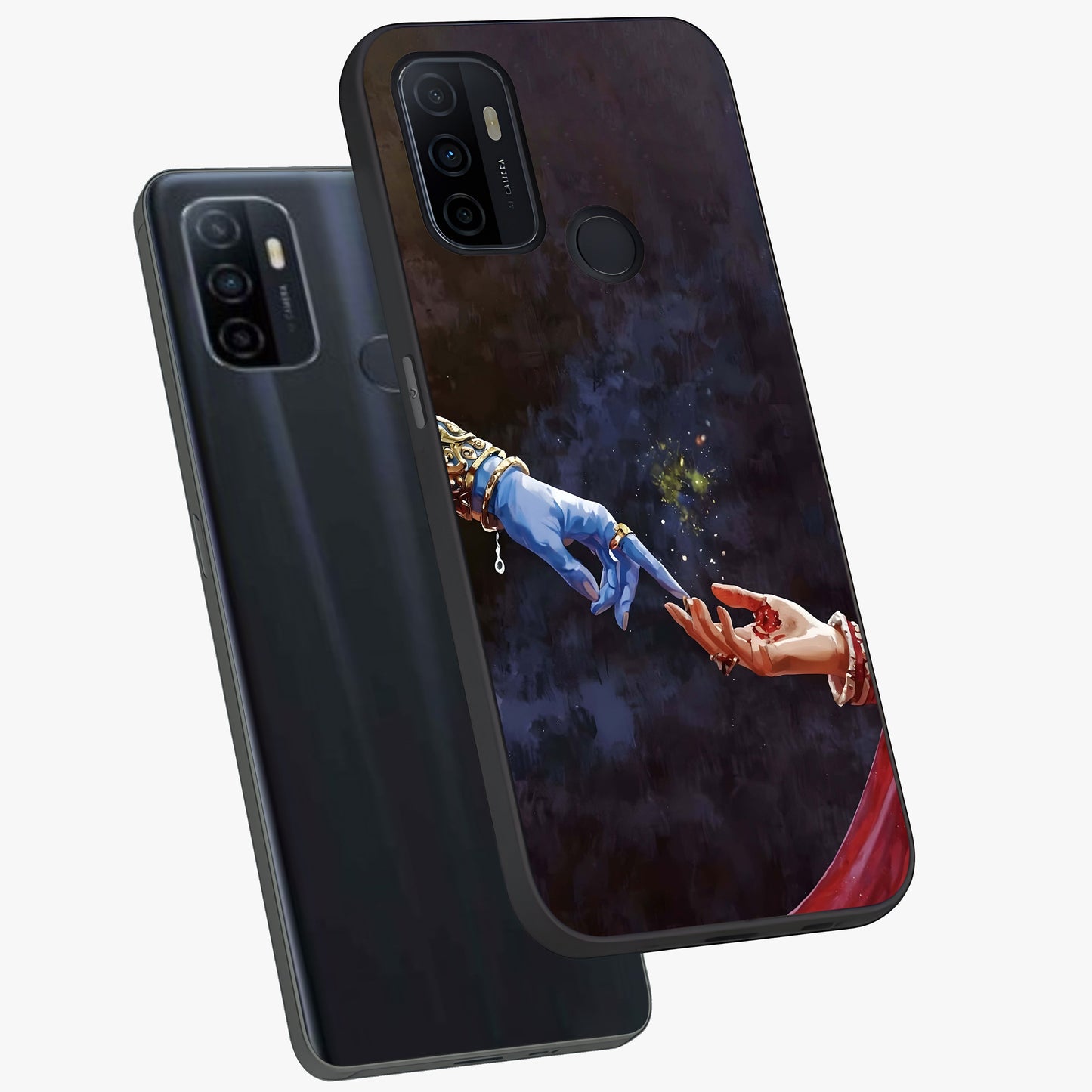 Divine Touch Eternal Glass Case displayed in angled mockup highlighting elegant divine inspired design with calm aesthetic style.