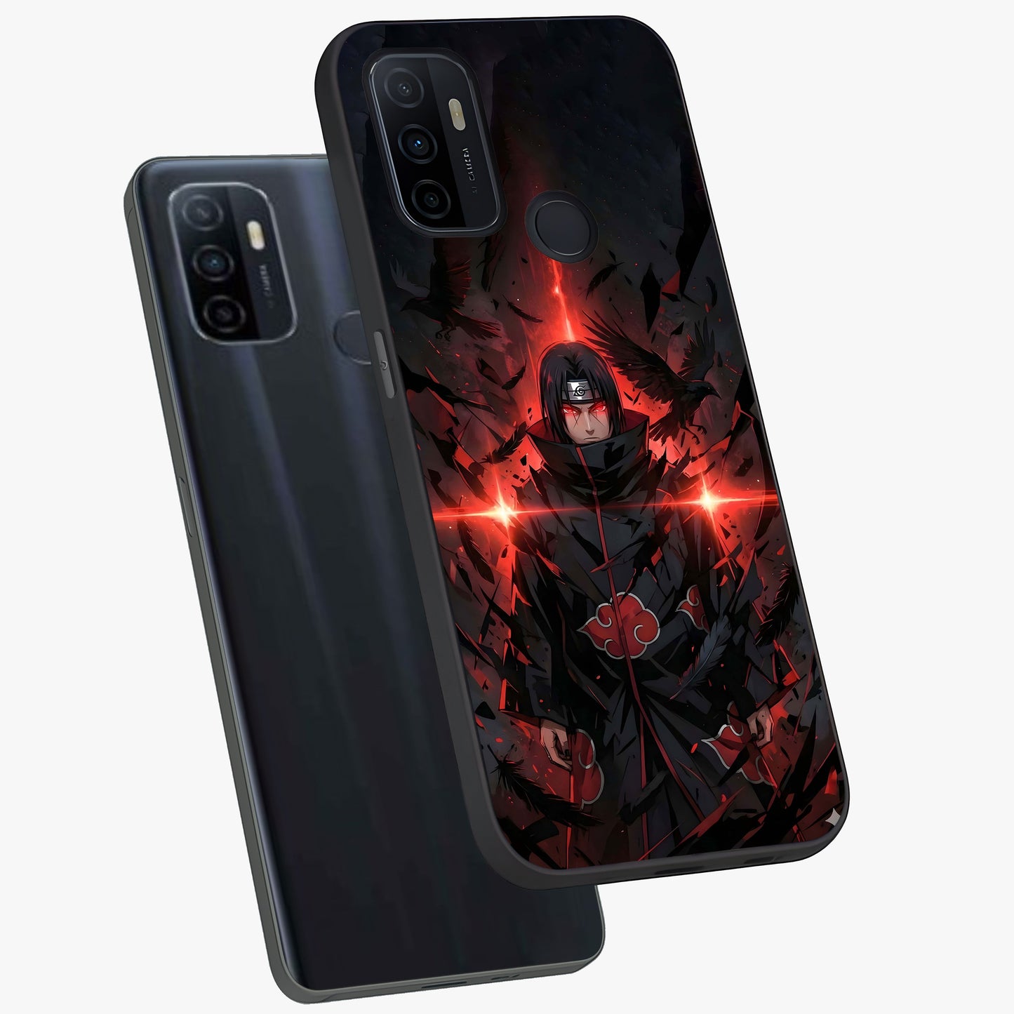 Focused Blade Discipline Glass Case displayed in angled mockup highlighting clean minimal text artwork with modern aesthetic style.