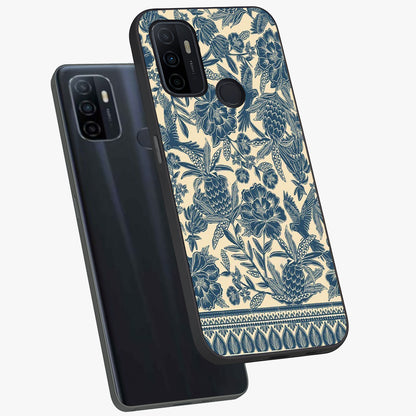 Heirloom Wild Bloom Glass Case displayed in angled mockup highlighting botanical bloom design with classic aesthetic style.