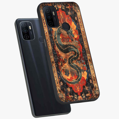 Inferno Dragon Soul Glass Case displayed in angled mockup highlighting powerful dragon illustration with inferno aesthetic.