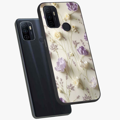Lilac Breeze Harmony Glass Case displayed in angled mockup highlighting calm lilac breeze design with soothing aesthetic style.