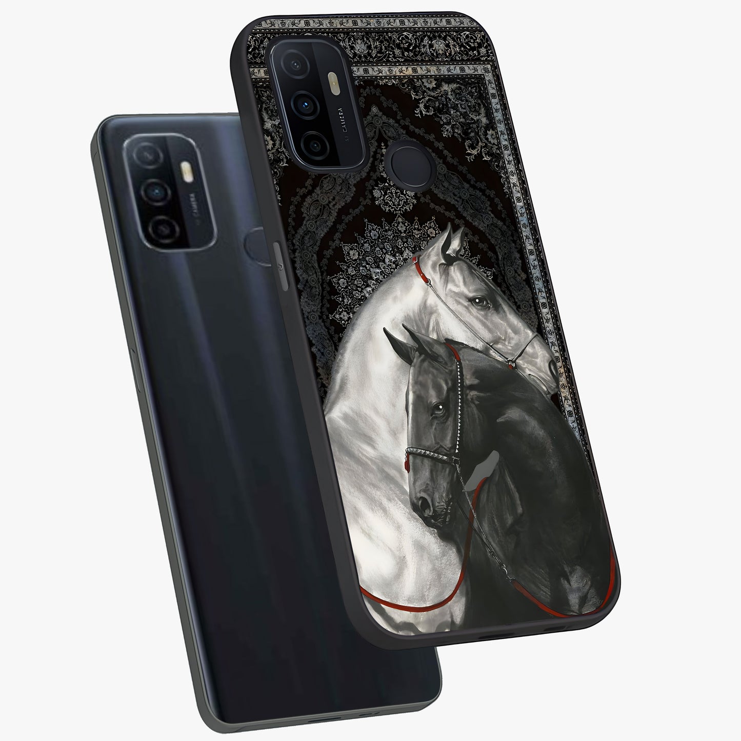 Majestic Ride Legacy Glass Case displayed in angled mockup highlighting sleek vehicle design with bold racing aesthetic.