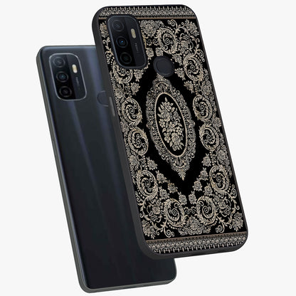 Noir Bloom Elegance Glass Case displayed in angled mockup highlighting refined flower design with stylish noir aesthetic.
