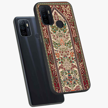 Persian Inspired Glass Case displayed in angled mockup highlighting intricate traditional design with elegant cultural aesthetic.
