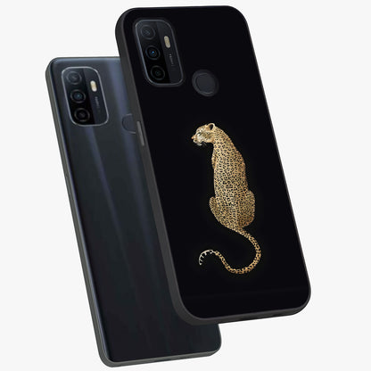 Regal Leopard Glass Case displayed in angled mockup highlighting powerful animal illustration with stylish wild aesthetic.