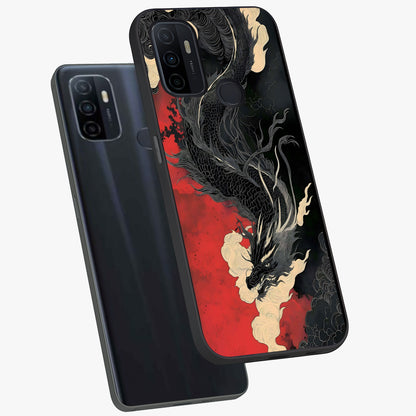 Shadow Dragon Fury Glass Case displayed in angled mockup highlighting powerful dragon illustration with dark fantasy aesthetic.
