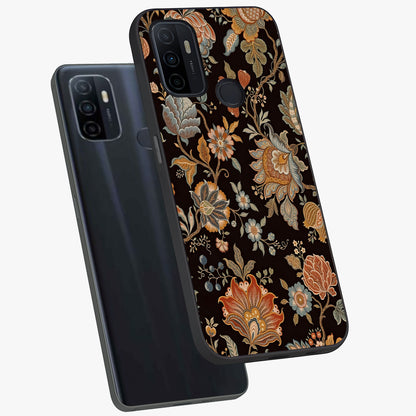 Vintage Floral Dream Glass Case displayed in angled mockup highlighting elegant vintage flower design with soft aesthetic style.