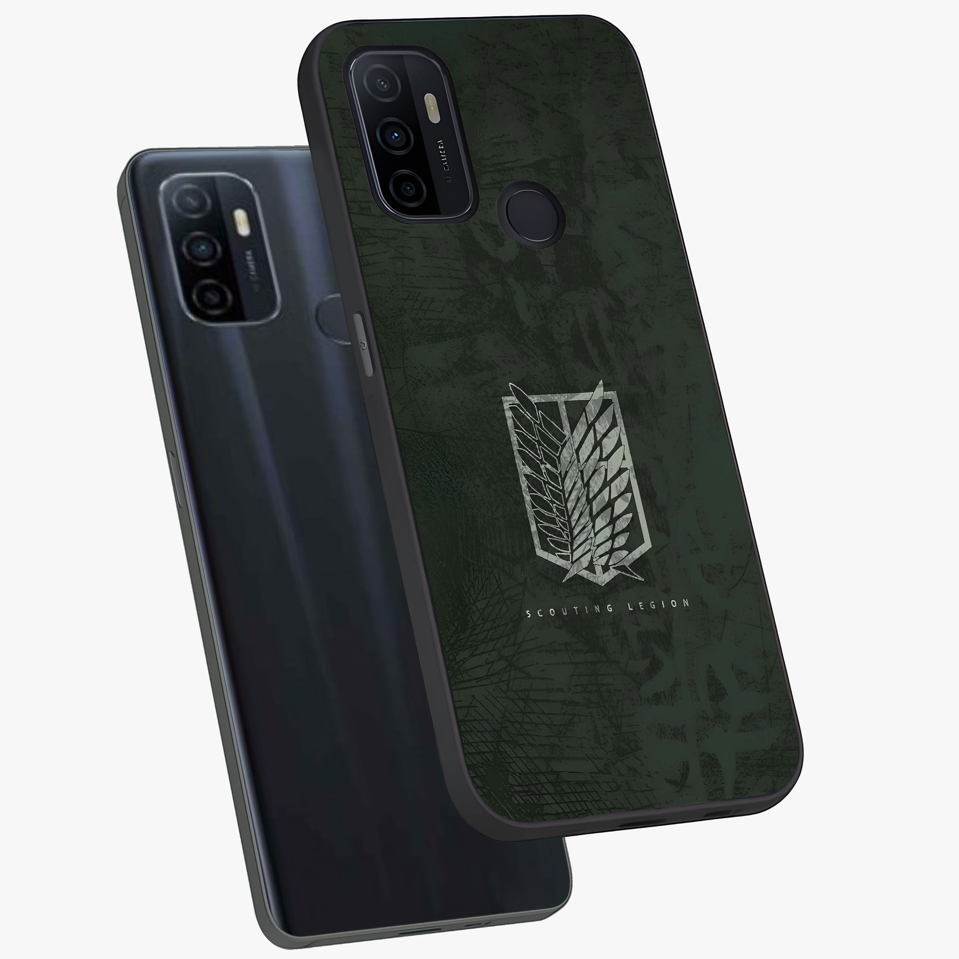 Wings Of Freedom Glass Case displayed in angled mockup highlighting graceful wing design with inspirational aesthetic.