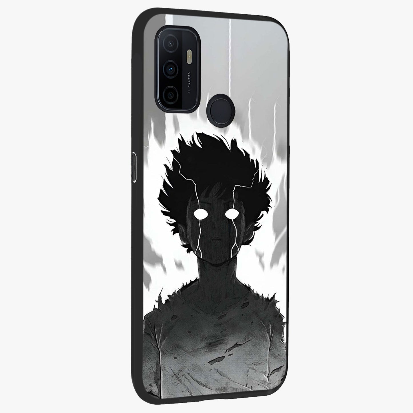 Awakened Inner Rage Glass Case upright view showcasing dramatic artwork with strong expressive aesthetic.