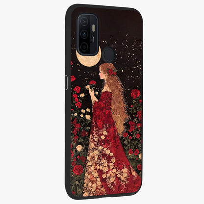 Crimson Dreams Glass Case upright view showcasing dreamy red toned artwork with modern aesthetic style.