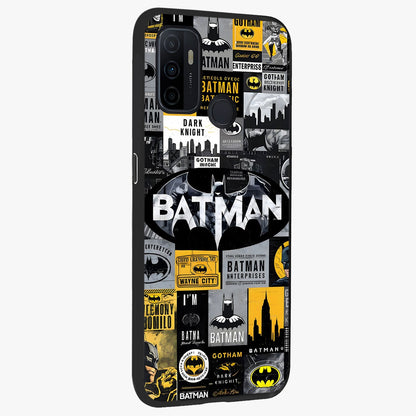 Knight Gotham Rise Glass Case upright view showcasing bold vigilante themed artwork with gothic city vibe.