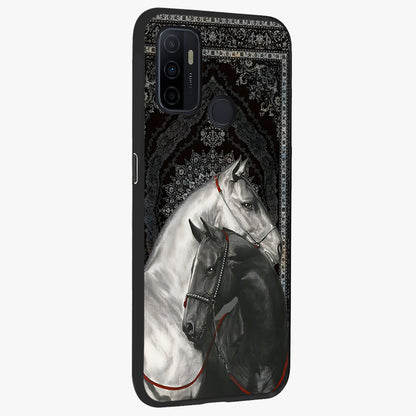 Majestic Ride Legacy Glass Case upright view showcasing dynamic ride inspired artwork with modern automotive theme.