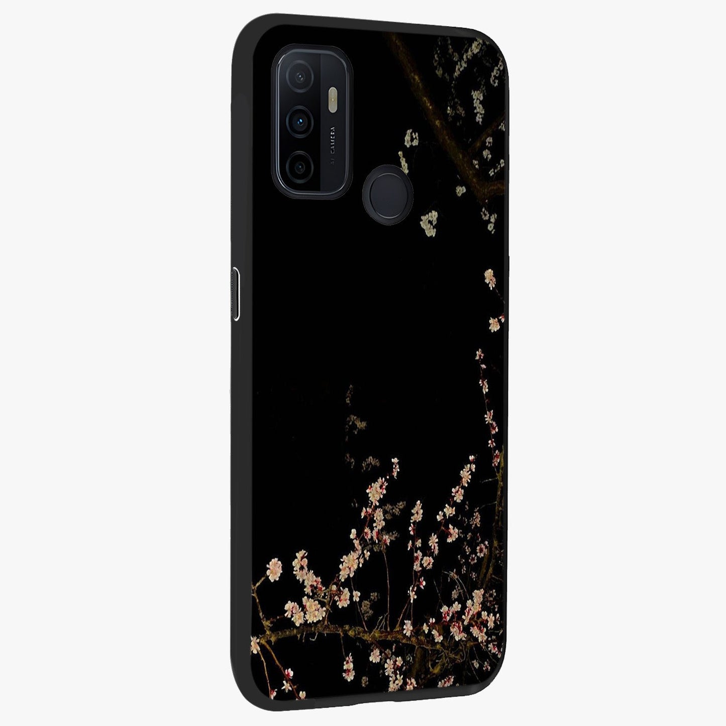 Petal Moon Light With Custom Name Glass Case upright view showcasing elegant floral moon artwork with personalized aesthetic.