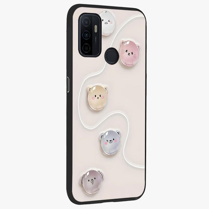 Puffy Face Parade Glass Case upright view showcasing adorable character artwork with cheerful animated theme.