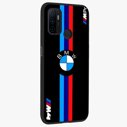 Turbo BMW Beast Glass Case upright view showcasing powerful car artwork with modern motorsport theme.