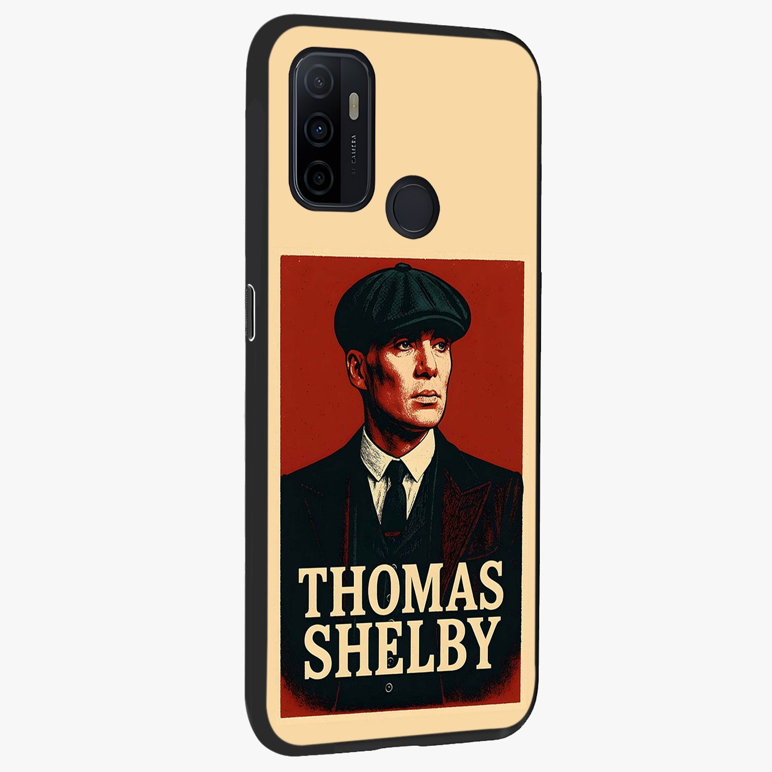 Vintage Mafia Authority Glass Case upright view showcasing dramatic vintage artwork with iconic authority theme.