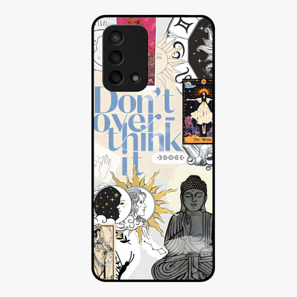 Ethereal Thoughts Glass Case showing flat back view with dreamy artistic artwork and glossy glass finish.