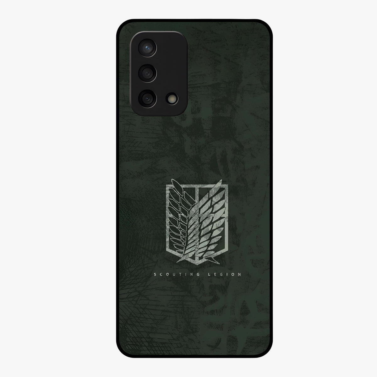 Wings Of Freedom Glass Case showing flat back view with symbolic wings artwork and glossy glass finish.