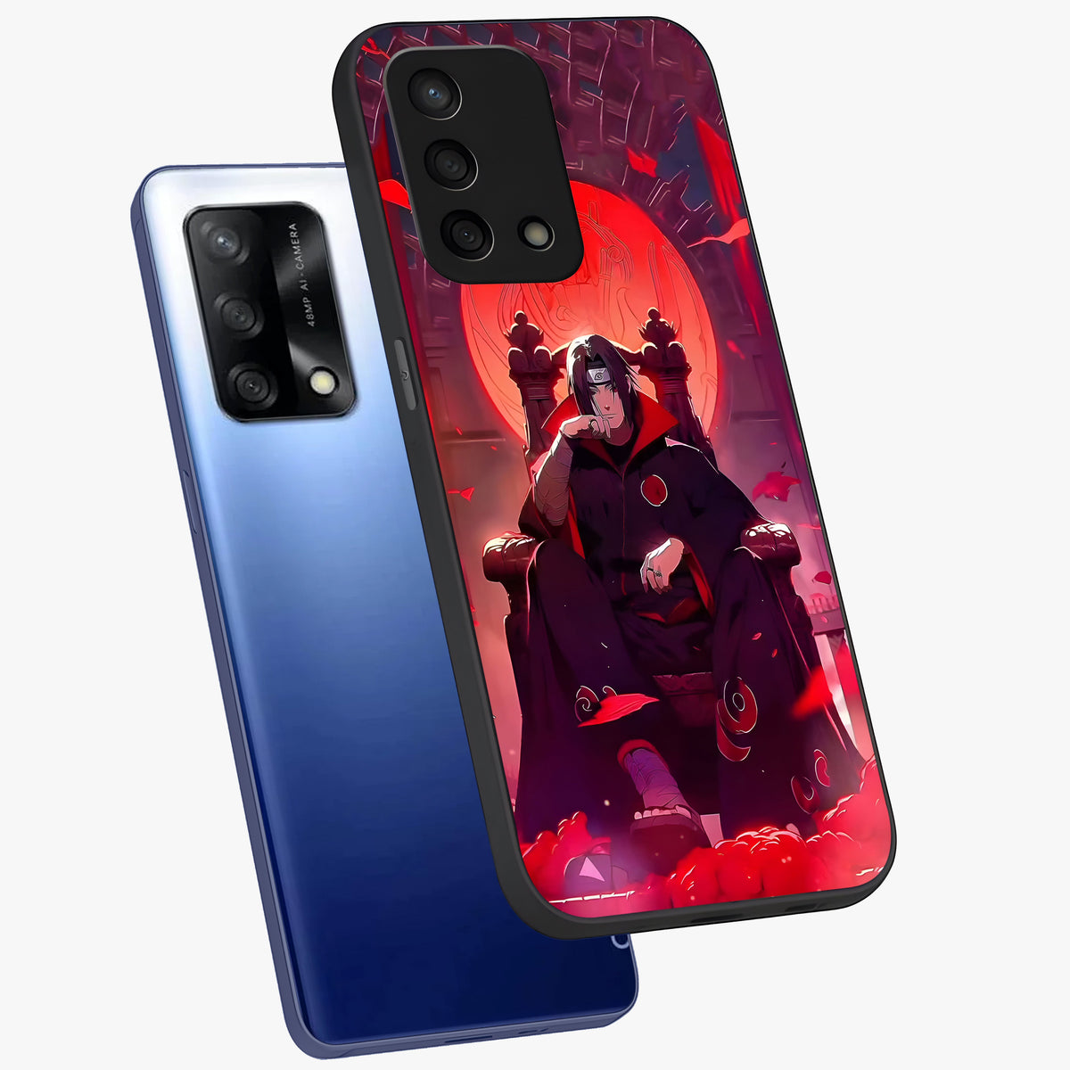 Blood Moon Sovereign Glass Case displayed in angled mockup highlighting dark celestial moon design and dramatic theme.